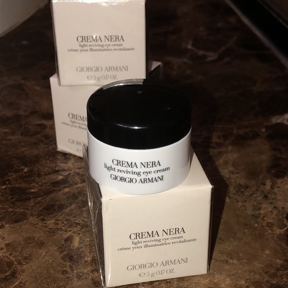 NIB 3 mini jars of revolutionary Crema Nera by Giorgio Armani - Picture 2 of 5